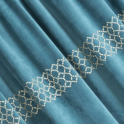 Vorhang JOVITA dunkeltürkis 140x270 Kräuselband