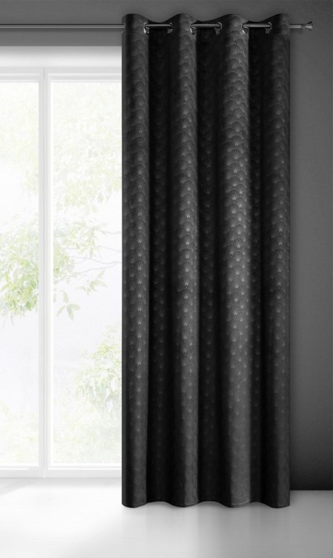 Vorhang JULIA schwarz 140x250 Ösen