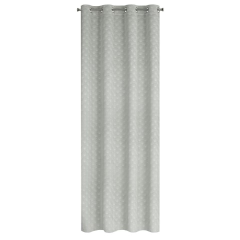 Vorhang JULIA silber 140x250 Ösen