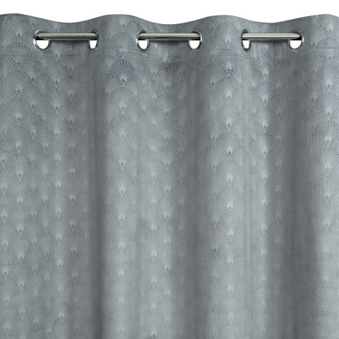 Vorhang JULIA stahl 140x250 Ösen