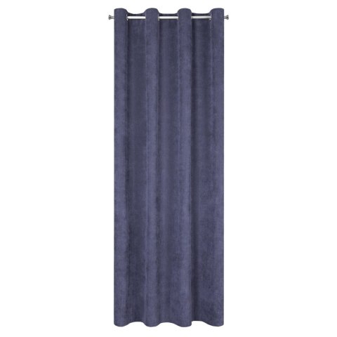 Vorhang JULIE dunkelblau 140x250 Ösen