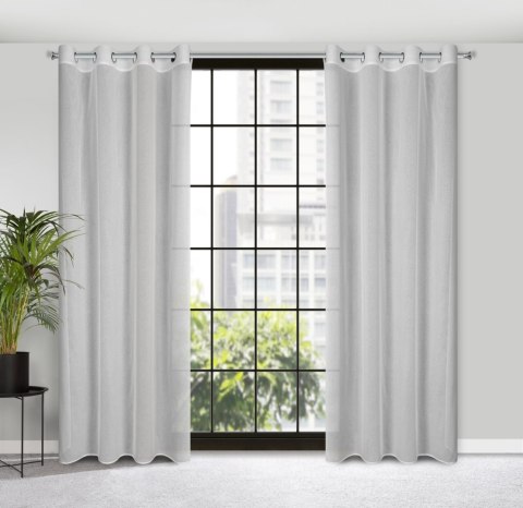 Vorhang KEJTI weiß 140x250 Ösen