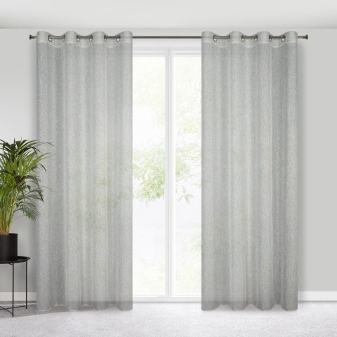 Vorhang KENDAL silber 140x250 Ösen