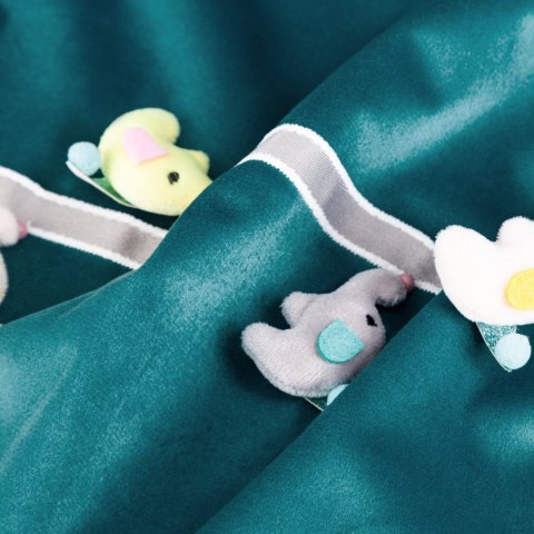 Vorhang KIDS 1 dunkeltürkis 140x250 Ösen