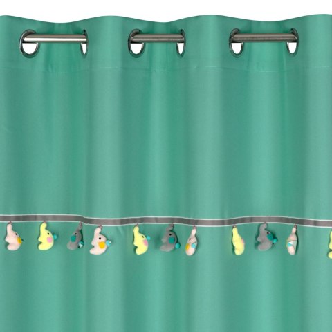 Vorhang KIDS 2 minze 140x250 Ösen