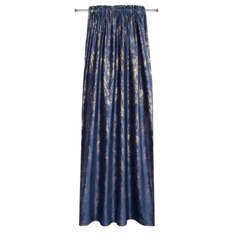 Vorhang KORNELIA dunkelblau 140x270 Kräuselband