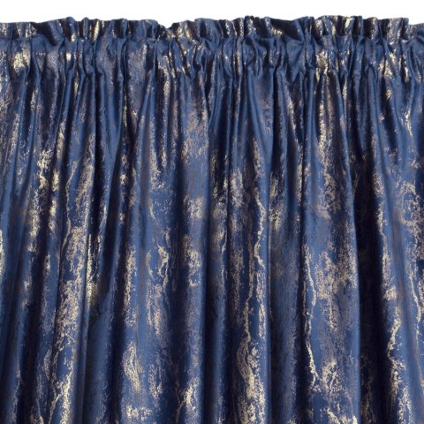 Vorhang KORNELIA dunkelblau 140x270 Kräuselband