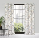 Vorhang KRIstahl weiß silber 140x250 Ösen