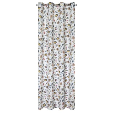 Vorhang KRIstahl weiß silber 140x250 Ösen