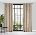 Vorhang LAURA beige gold 140x250 Ösen