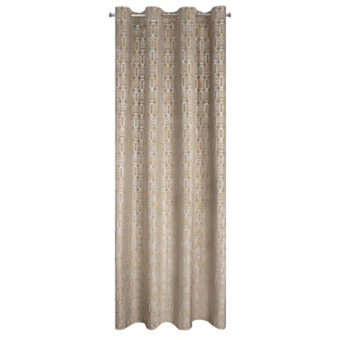 Vorhang LAURA beige gold 140x250 Ösen
