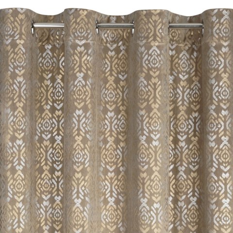 Vorhang LAURA beige gold 140x250 Ösen