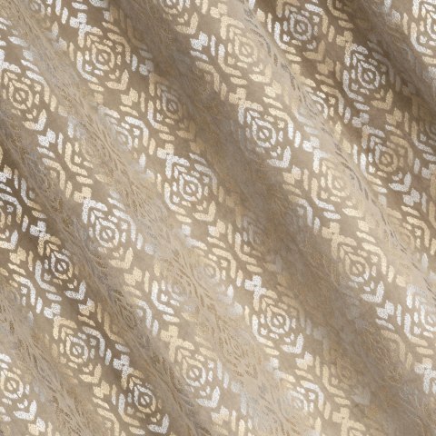 Vorhang LAURA beige gold 140x250 Ösen