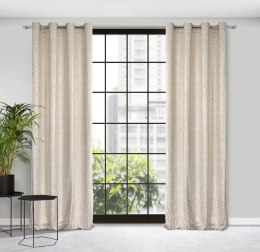 Vorhang LAURA creme gold 140x250 Ösen