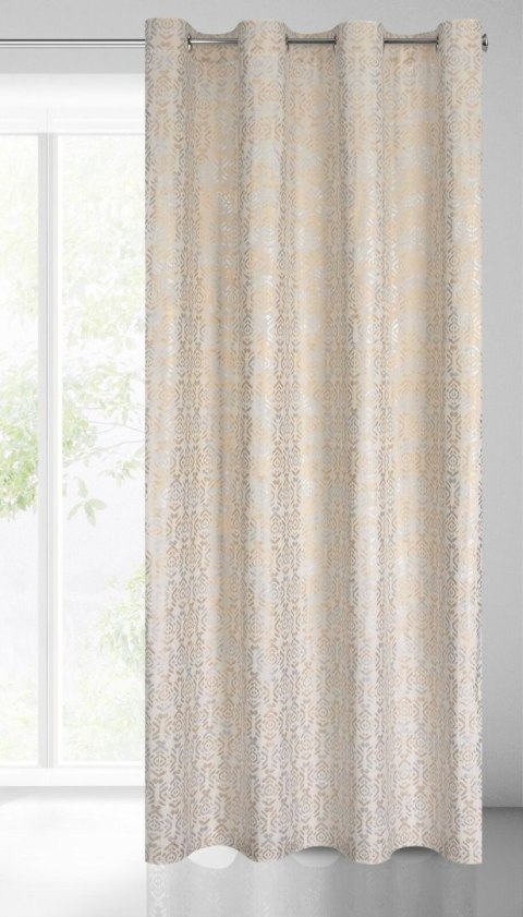 Vorhang LAURA creme gold 140x250 Ösen