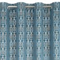Vorhang LAURA blau gold 140x250 Ösen