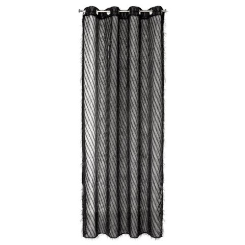 Vorhang LAUREL schwarz 140x250 Ösen