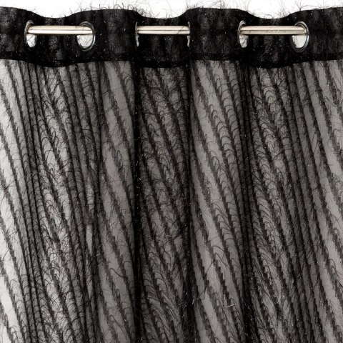 Vorhang LAUREL schwarz 140x250 Ösen