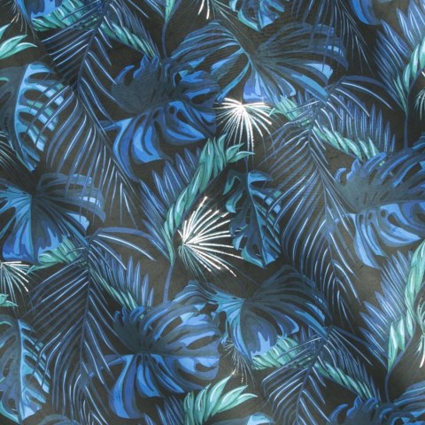 Vorhang LAZUR schwarz blau 140x250 Ösen