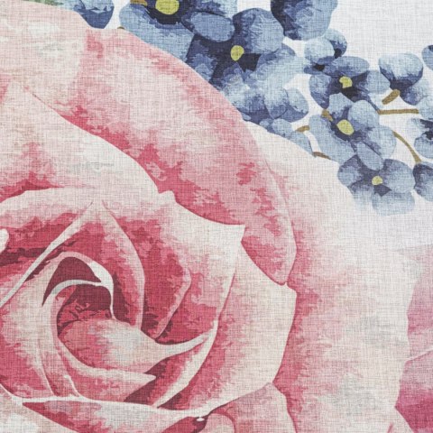 Vorhang LIA weiß rosa Set 140x260 Ösen x2