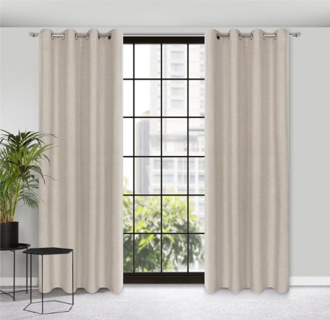 Vorhang LIDIA beige 140x250 Ösen