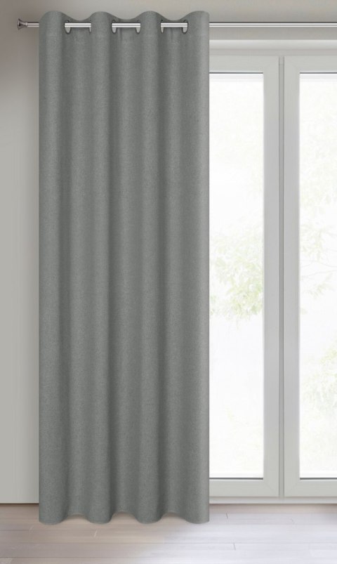 Vorhang LIDIA silber 140x250 Ösen