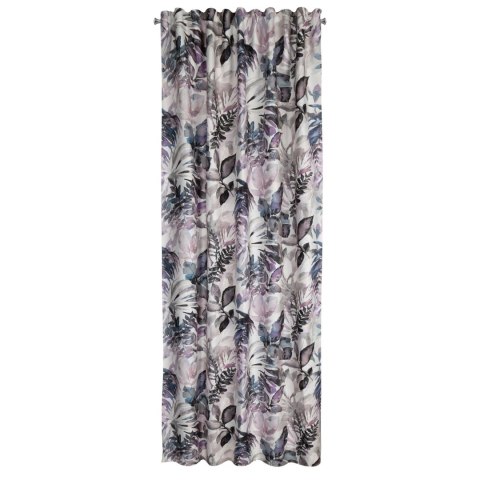 Vorhang LILIA weiß lila 135x270 Kräuselband SZEL