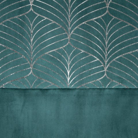 Vorhang LINDI türkis silber 140x250 Ösen