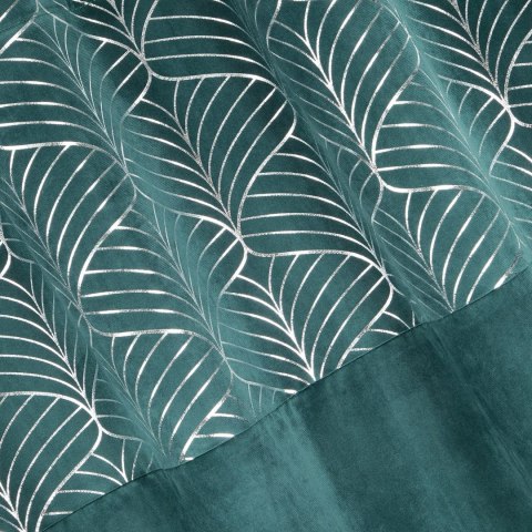 Vorhang LINDI türkis silber 140x250 Ösen