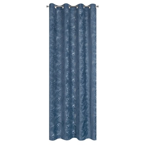 Vorhang LIVIA dunkelblau 140x250 Ösen