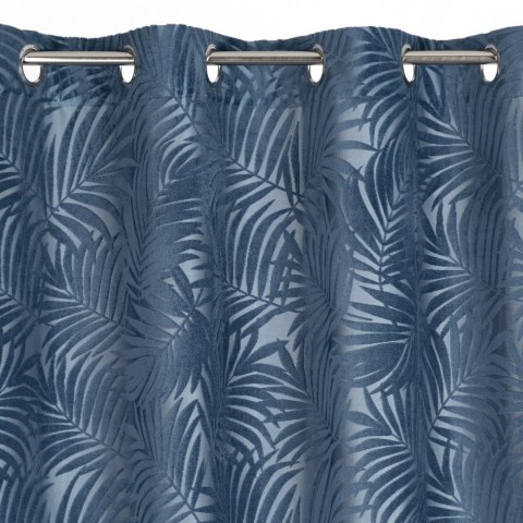 Vorhang LIVIA dunkelblau 140x250 Ösen