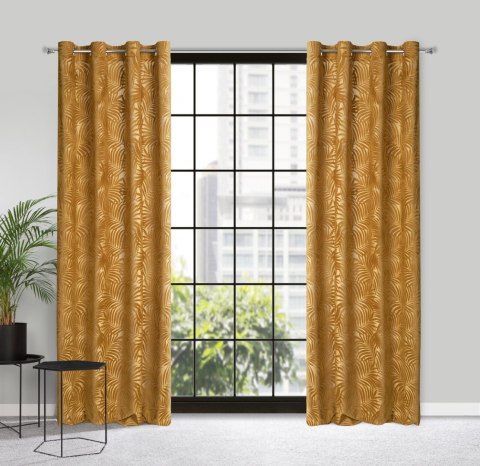 Vorhang LIVIA honig 140x250 Ösen