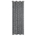 Vorhang LIVIA stahl 140x250 Ösen