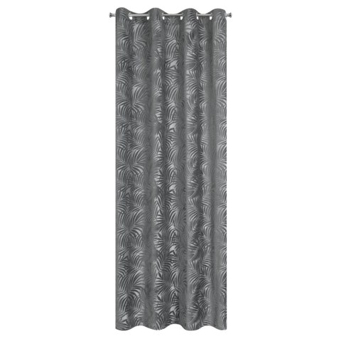 Vorhang LIVIA stahl 140x250 Ösen