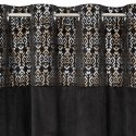 Vorhang LIZA schwarz gold 140x250 Ösen