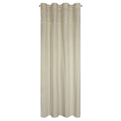 Vorhang LIZA creme gold 140x250 Ösen