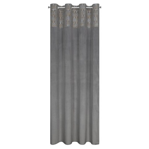 Vorhang LIZA stahl gold 140x250 Ösen