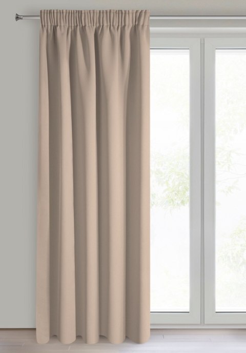 Vorhang LOGAN beige 135x270 Tunnelzug Kräuselband