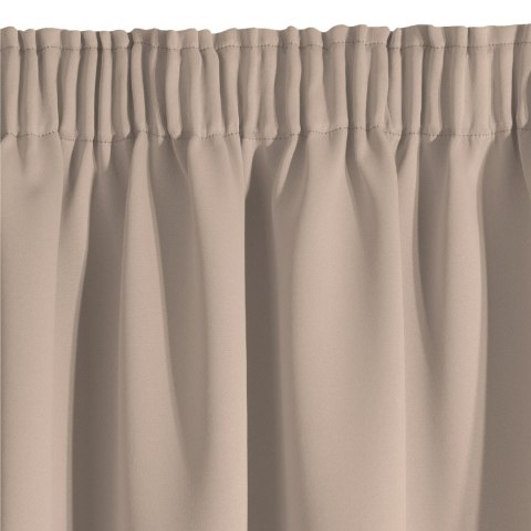 Vorhang LOGAN beige 135x270 Tunnelzug Kräuselband