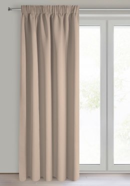 Vorhang LOGAN beige 135x270 Tunnelzug Kräuselband