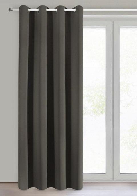 Vorhang LOGAN graphit 140x270 Ösen