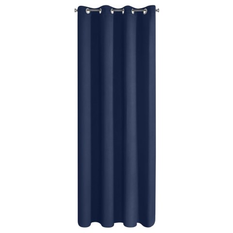 Vorhang LOGAN dunkelblau 135x250 Ösen