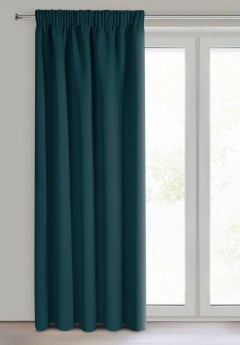 Vorhang LOGAN PETROL 135x270 Kräuselband