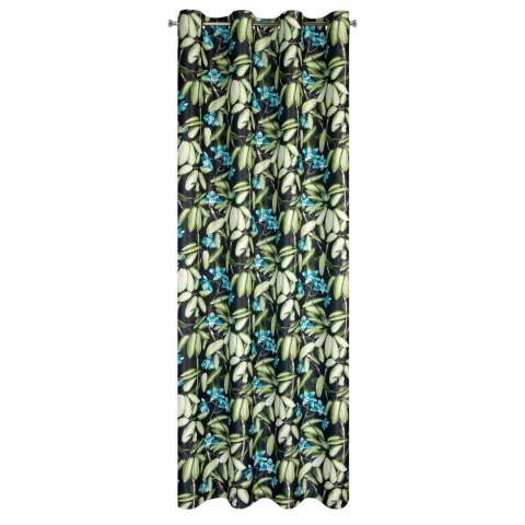 Vorhang LONI schwarz ZI 140x250 Ösen