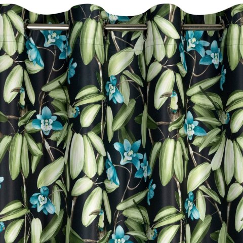 Vorhang LONI schwarz ZI 140x250 Ösen