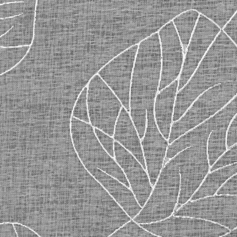 Vorhang LORI weiß silber 140x250 Ösen