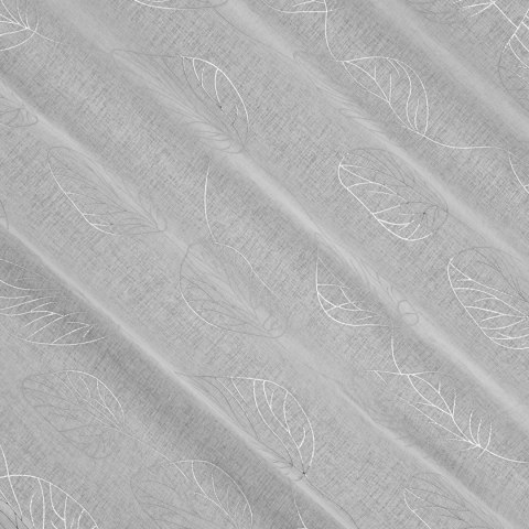 Vorhang LORI weiß silber 140x250 Ösen