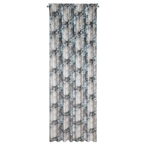 Vorhang LUCIA creme blau 140x270 Kräuselband