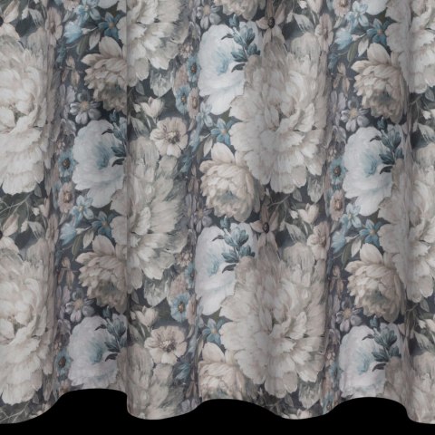 Vorhang LUCIA creme blau 140x270 Kräuselband