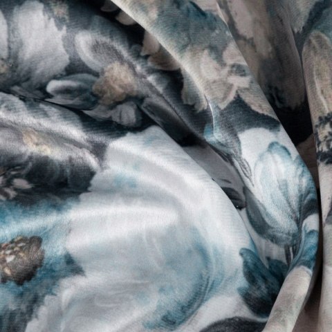 Vorhang LUCIA creme blau 140x270 Kräuselband